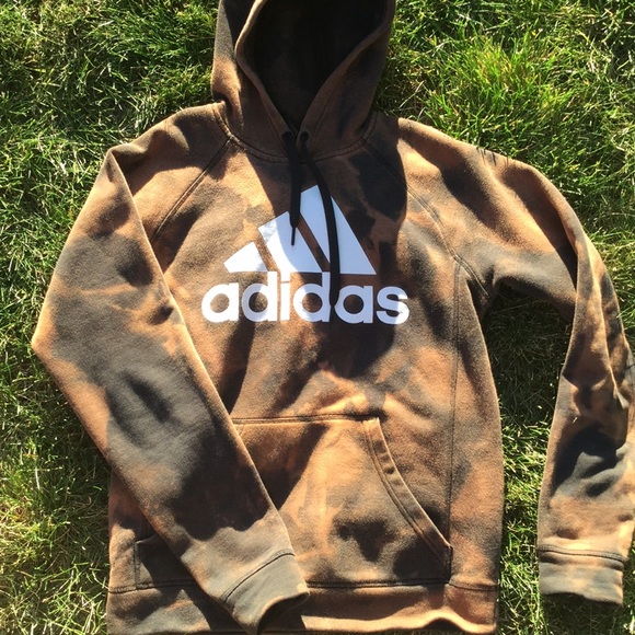 bleached adidas hoodie